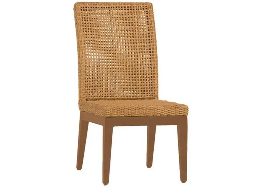 Peninsula Outdoor Dining Side Chair - Natural - Summer Classics - White