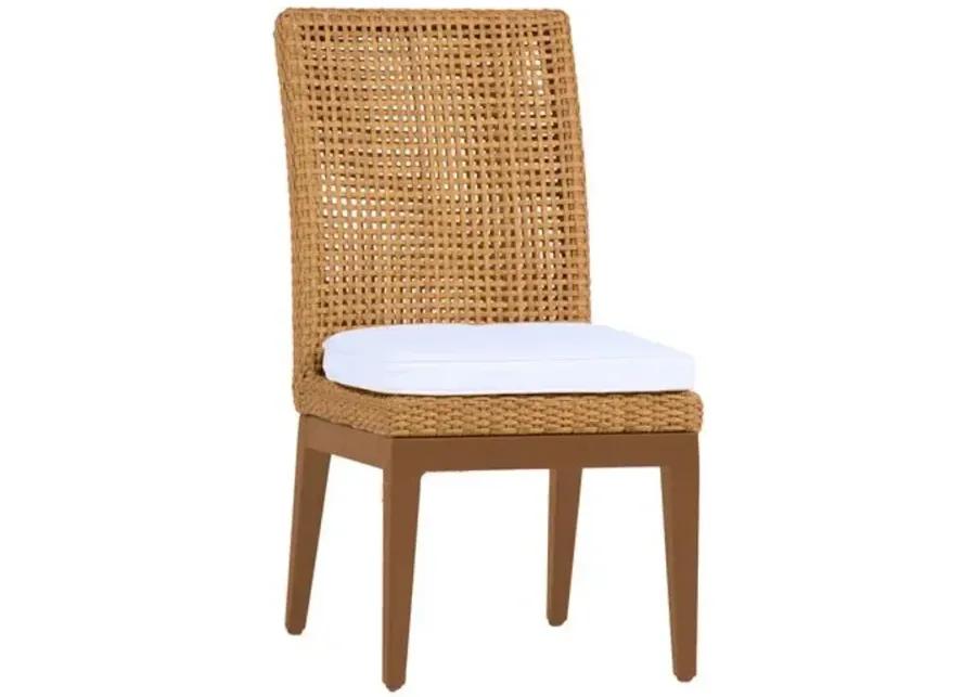 Peninsula Outdoor Dining Side Chair - Natural - Summer Classics - White