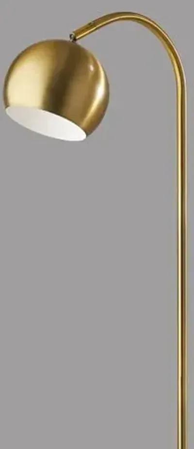 Eliza Floor Lamp - Antique Brass