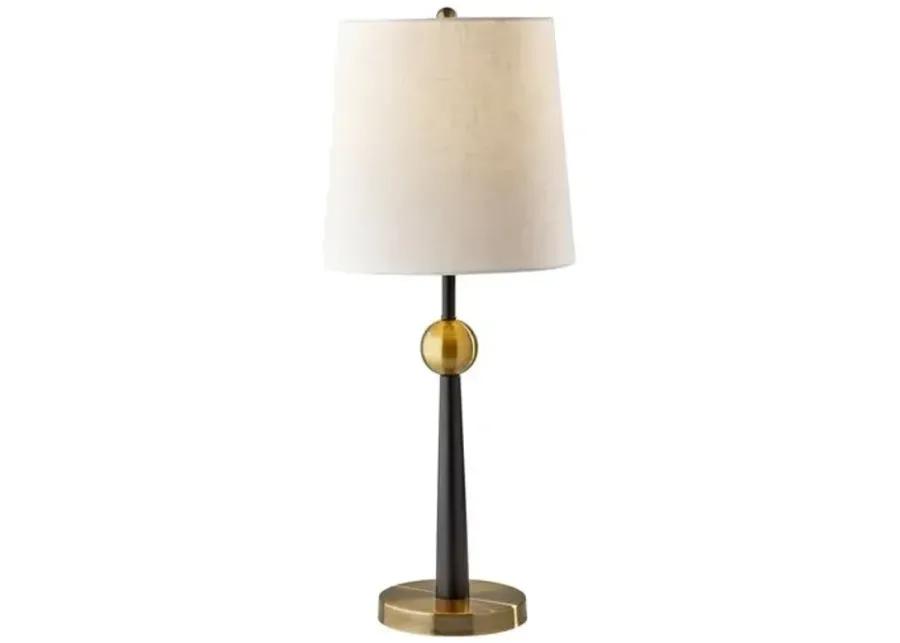 Aubrey Table Lamp - Black/Antique Brass