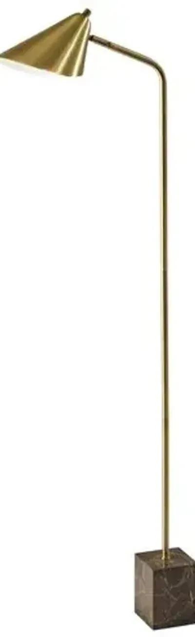 Kinsley Floor Lamp - Antique Brass