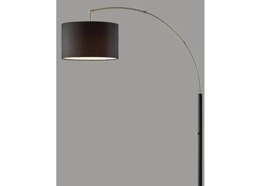 Maddox Floor Lamp - Black/Steel