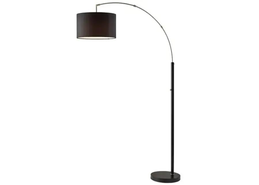 Maddox Floor Lamp - Black/Steel