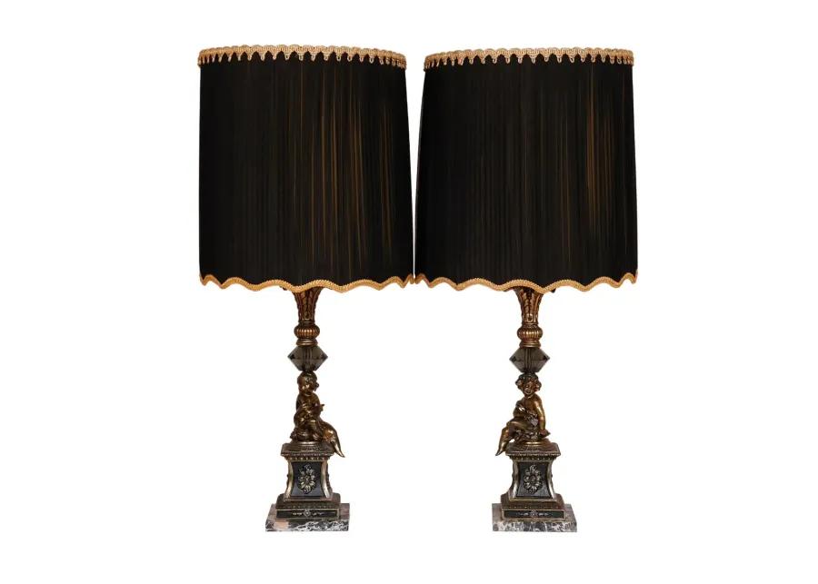 Figural French Empire Table Lamps - Set of 2 - Interesting Things