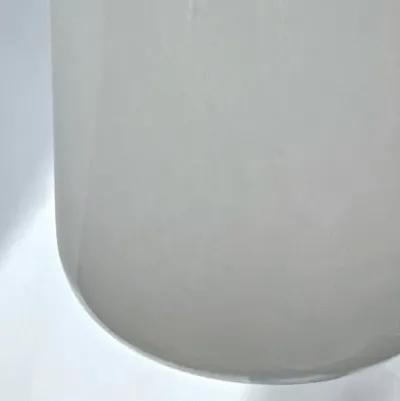 Abstract Medium Height White Glass Vase - Vermilion Designs