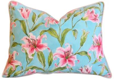 PK Lifestyles Monet's Lily Floral Pillow