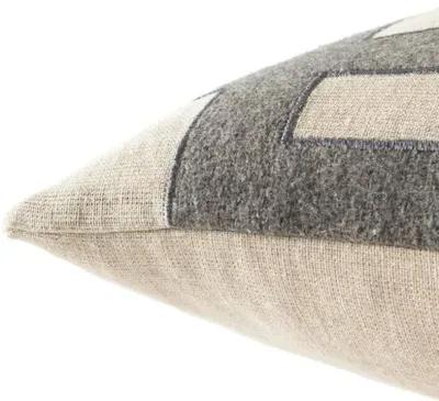 Della 22x22 Pillow - Gray/Silver Linen - Nikki Chu