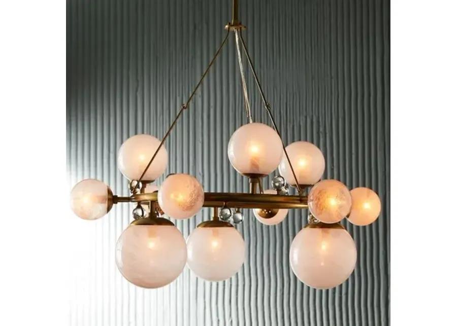 Troon Round Chandelier - Antique Brass - Arteriors - Gold