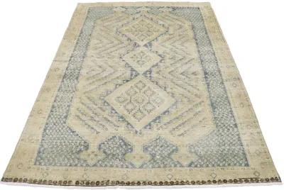 Antique Persian Malayer Rug. 4'02 x 5'11 - Esmaili Rugs & Antiques - Blue - Blue