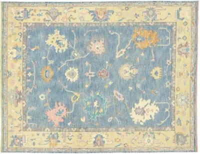 Blue Oushak Rug - 9'04 x 12'01 - Esmaili Rugs & Antiques - Blue