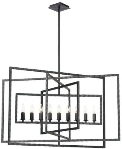 Capri 9-Light Chandelier - Bronze - Crystorama - Black