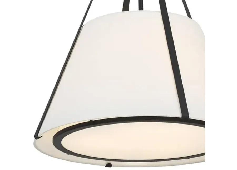 Fulton 3-Light Pendant - Black - Crystorama