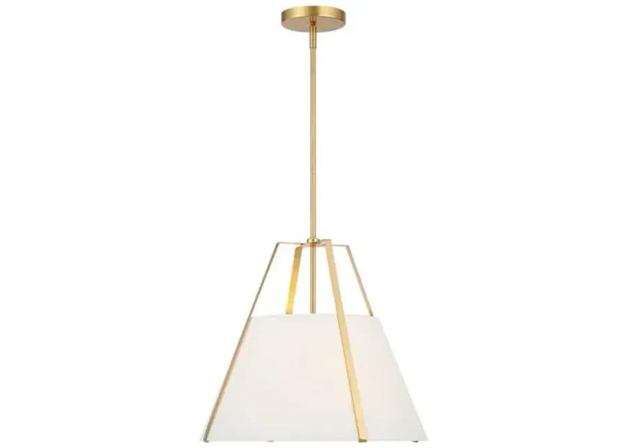 Fulton 3-Light Pendant - Antique Gold - Crystorama