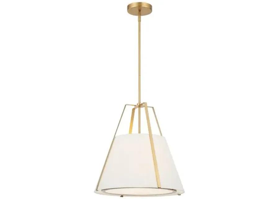 Fulton 3-Light Pendant - Antique Gold - Crystorama