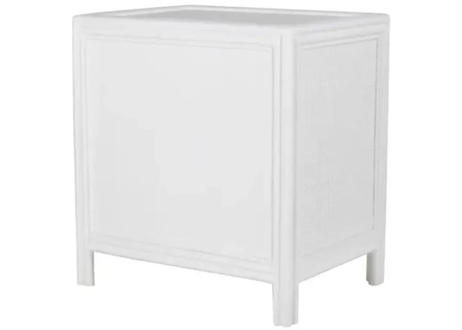 Bermuda One-Drawer Nightstand - White