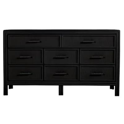 Bermuda Eight-Drawer Dresser - Black