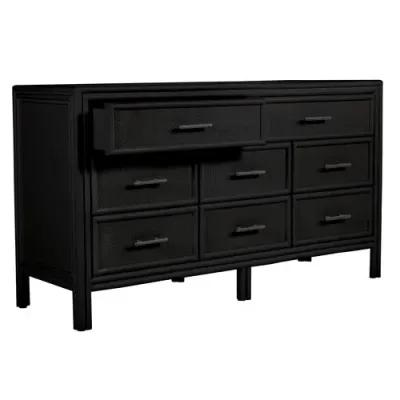 Bermuda Eight-Drawer Dresser - Black