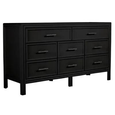 Bermuda Eight-Drawer Dresser - Black