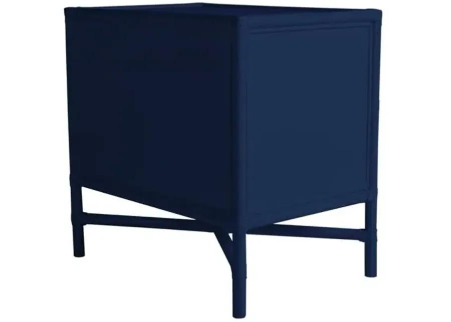 Verona Two-Drawer Nightstand - Navy