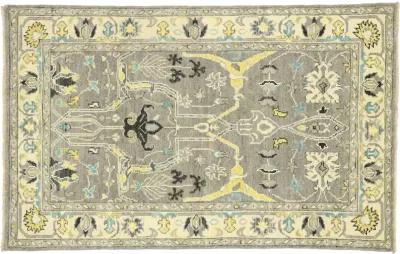 Gray Oushak Rug - 4'01 x 6'06 - Esmaili Rugs & Antiques - Gray