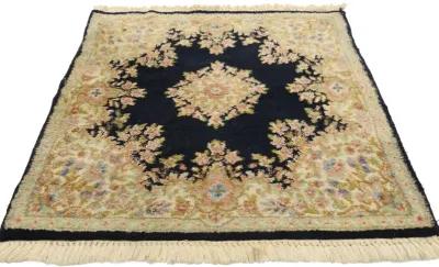 Antique Persian Kerman Rug - 3'01 x 3'06 - Esmaili Rugs & Antiques - Beige - Beige