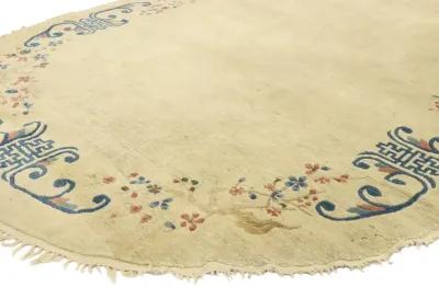 Antique Chinese Peking Rug - 4'11 x 7'11 - Esmaili Rugs & Antiques - Beige - Beige