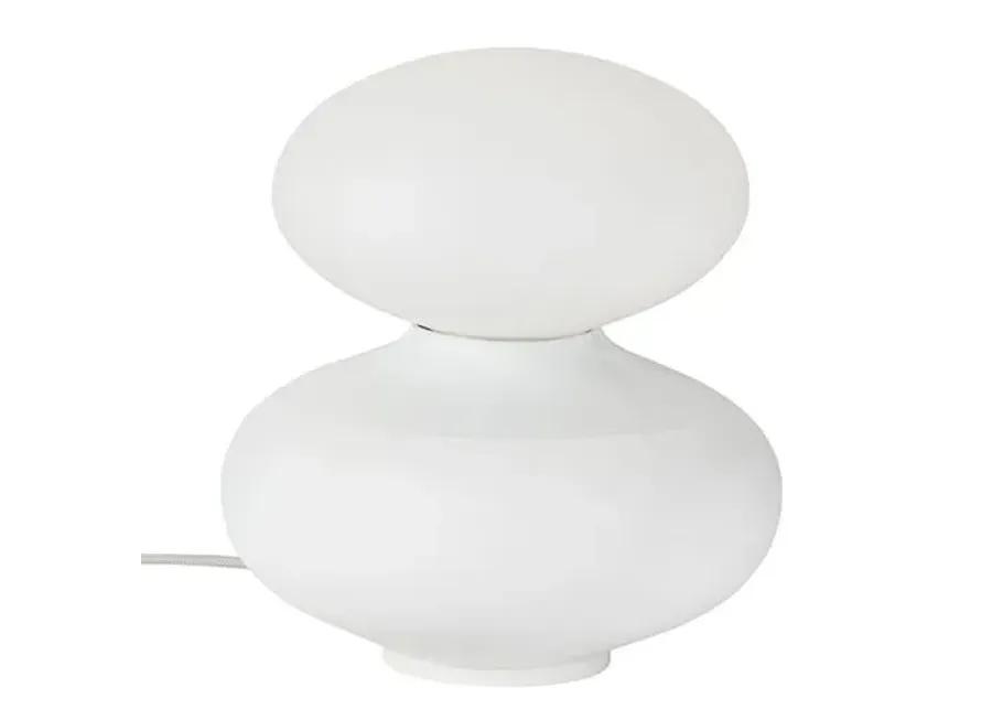 David Weeks Oval Table Lamp - White - Tala Lighting