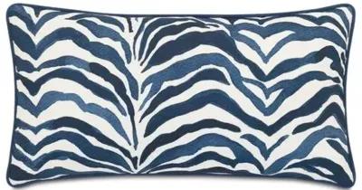 Shiva Tiger Print Bolster - Navy - Blue