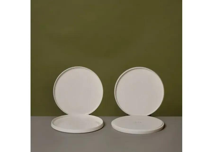 Set of 4 Cold Mountain Salad Plate - Bisque - Middle Kingdom