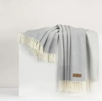 Border Herringbone Throw - Lands Downunder, Fringed