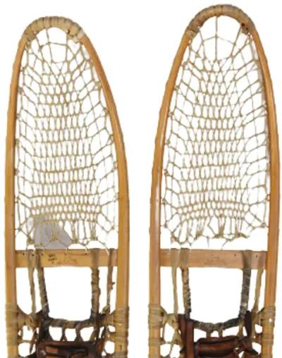 Ash - Sinew & Leather Snowshoes - Set of 2 - Beige