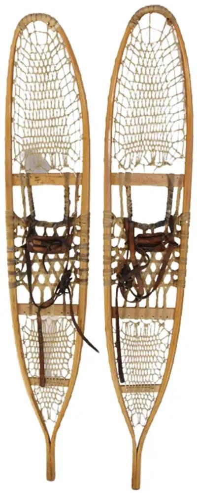 Ash - Sinew & Leather Snowshoes - Set of 2 - Beige