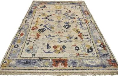 Oushak Style Rug - 3 7"x6 1" - Esmaili Rugs & Antiques - Beige - Beige