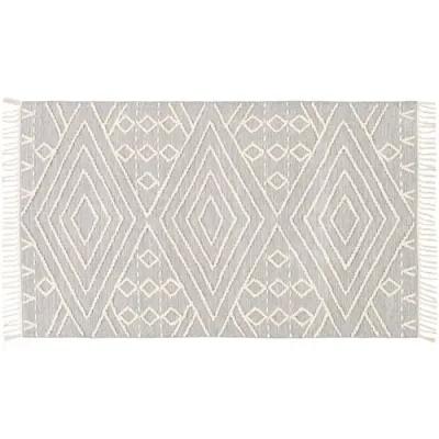 Beth Handwoven Rug - Medium Gray - Handcrafted - Gray