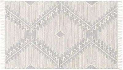 Beth Handwoven Rug - Gray/Cream - Gray