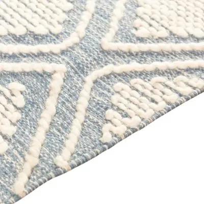 Beth Handwoven Rug - Denim/Cream - Blue - Blue