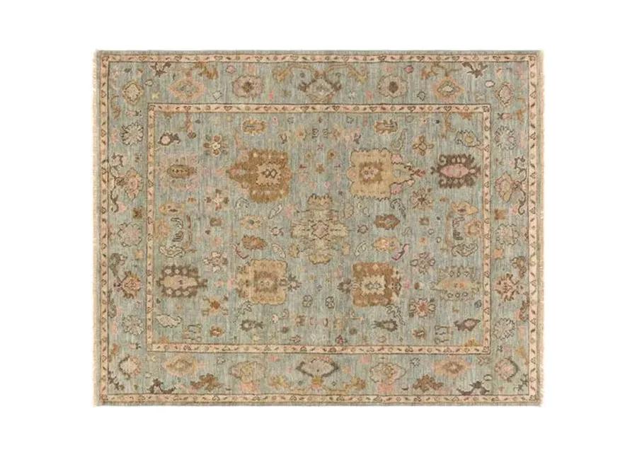 Grove Hand-Knotted Rug - Beige/Green - Beige