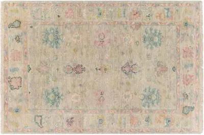 Grove Hand-Knotted Rug - Rose/Taupe - Pink - Pink