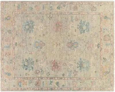 Grove Hand-Knotted Rug - Rose/Taupe - Pink - Pink