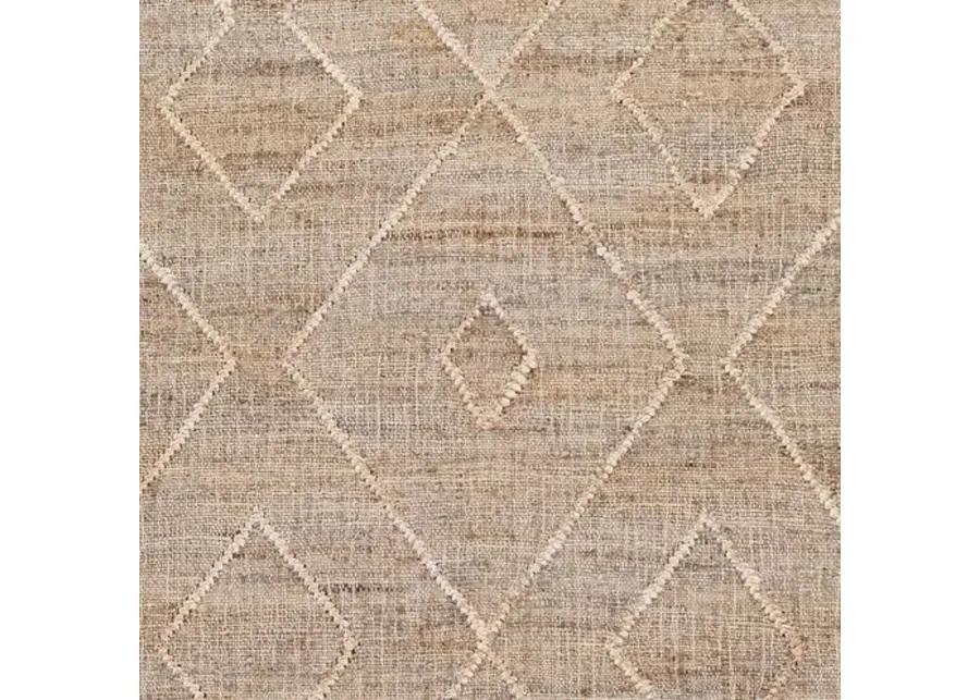 Natalie Jute Rug - Khaki/Ivory - Beige - Beige