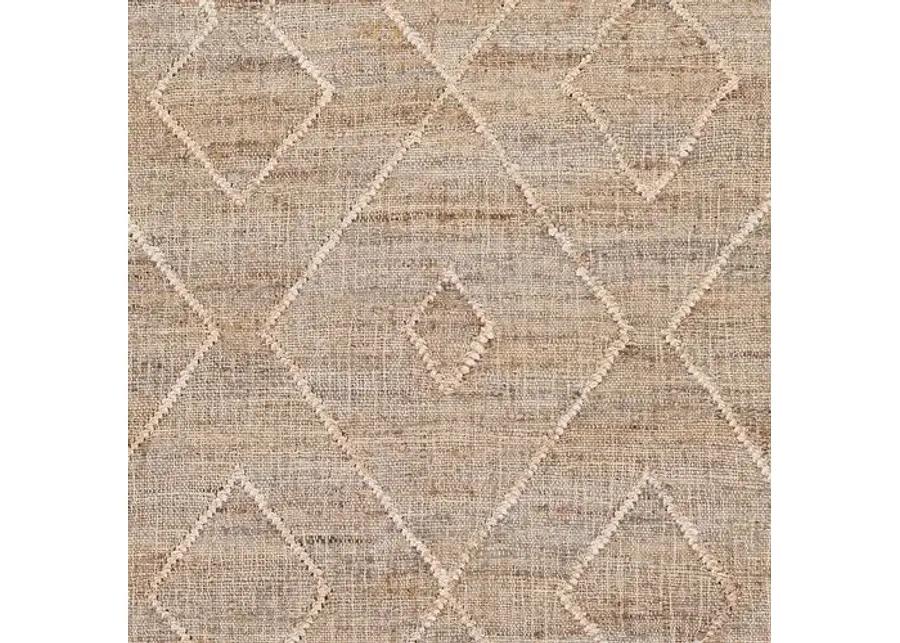 Natalie Jute Rug - Khaki/Ivory - Beige - Beige