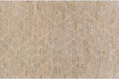 Natalie Jute Rug - Khaki/Ivory - Beige - Beige