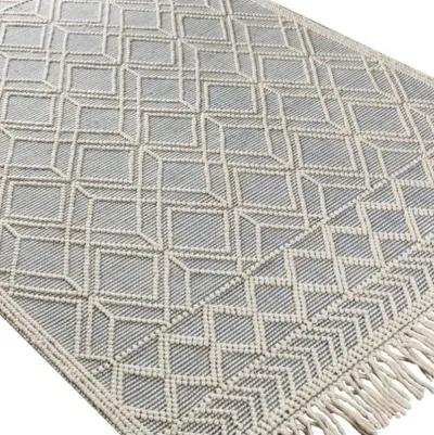 Erika Handwoven Rug - Ivory/Denim - Ivory