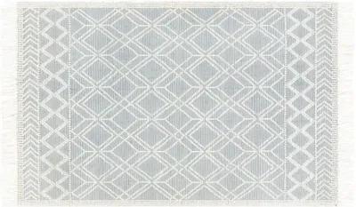 Erika Handwoven Rug - Ivory/Denim - Ivory