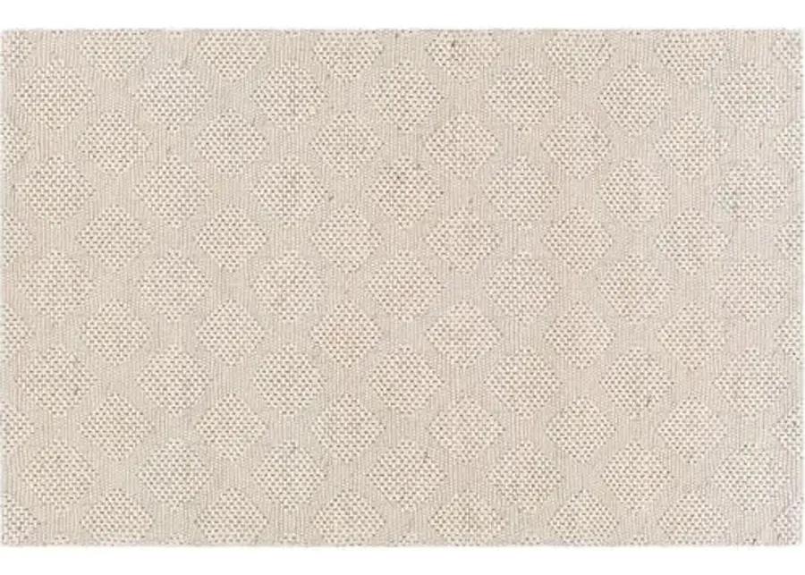 Sayville Handwoven Rug - Cream/Black - Ivory - Ivory