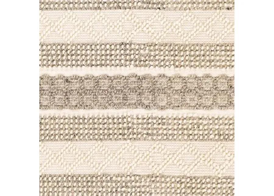 Selina Handwoven Rug - Cream/Charcoal - Ivory - Ivory