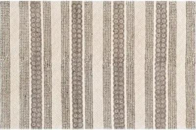 Selina Handwoven Rug - Cream/Charcoal - Ivory - Ivory