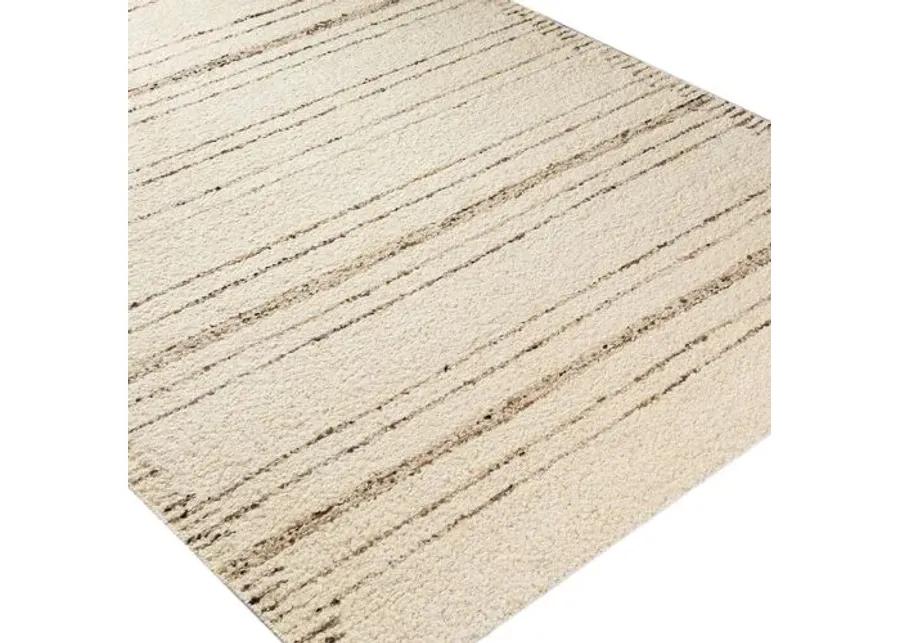 Vanessa Handwoven Rug - Ivory/Brown - Beige - Beige