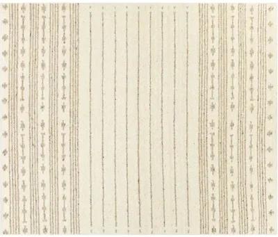 Vanessa Handwoven Rug - Cream/Brown - Ivory - Ivory