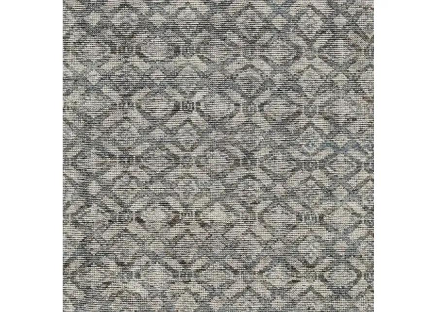 Hope Hand-Knotted Rug - Ink/Tan - Blue - Blue